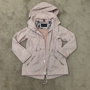 Guess Pink Trench Rain Anorak Coat XS